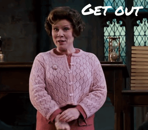 Dolores Umbridge Get Out GIF