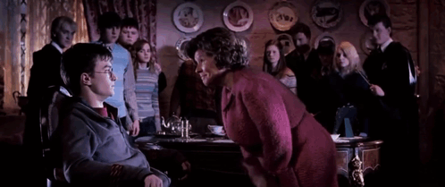 Dolores Umbridge Slapping Harry Potter GIF