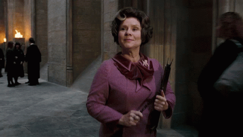 Dolores Umbridge Walking At Hall GIF
