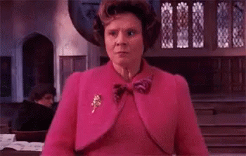 Dolores Umbridge Walking GIF