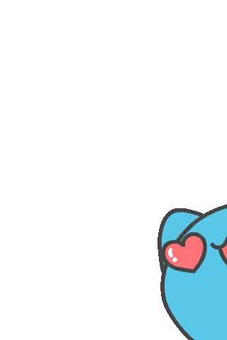 Dolphin with Hearts in Eyes