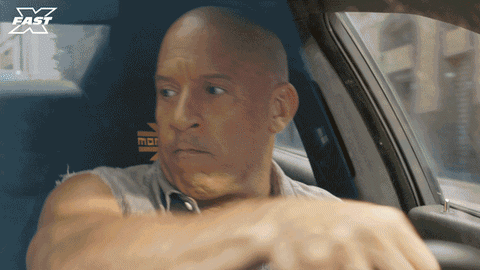 Dom Toretto Car Race From Ball Fire GIF