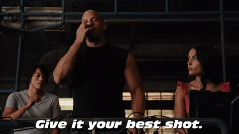 Dom Toretto Give It Your Best Shot GIF