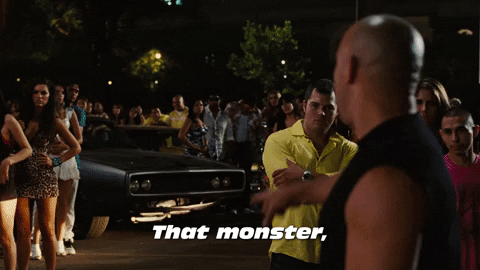 Dom Toretto Thats Monster GIF