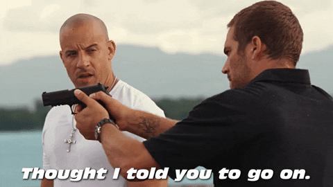 Dom Toretto Thought I Told You To Go On GIF