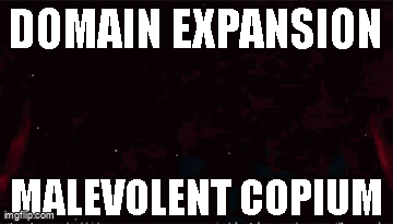 Domain Expansion Malevolent Copium Video Game