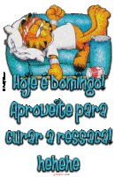 Domingo Garfield Sticker GIF
