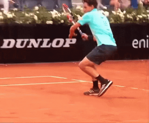 Dominic Thiem Drop Shot GIF