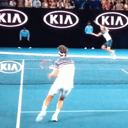 Dominic Thiem Rolling Over GIF