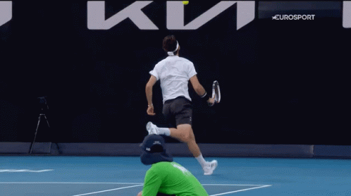 Dominic Thiem Runs For The Ball GIF
