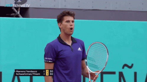 Dominic Thiem Saying Ohh GIF