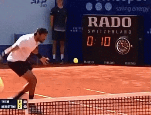 Dominic Thiem Versus Matteo Berrettini GIF