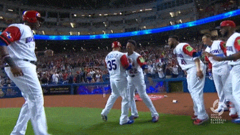 Dominican Baseball Team Rejoicing GIF