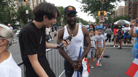 Dominican Man Being Interviewed GIF