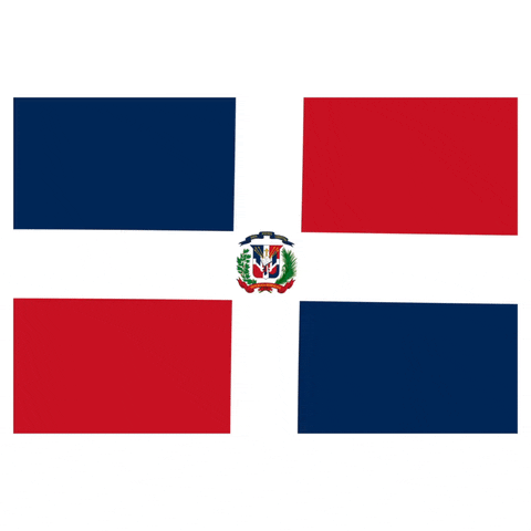 Dominican Republic Flag Rippling GIF