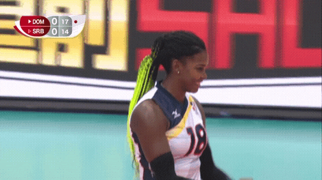 Dominican Volleyball Players Hugging Each Other GIF