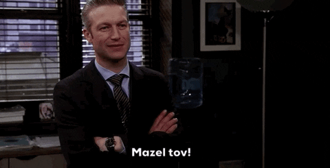 Dominick Carisi Arm Cross Mazel Tov GIF