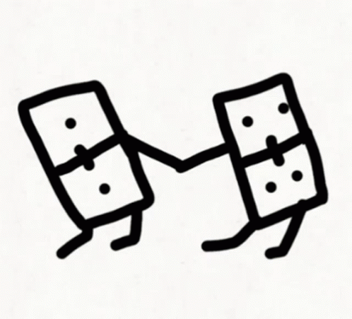 Domino Couple Dancing Animation GIF