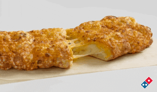 Dominos Pizza Cheesy Treat GIF