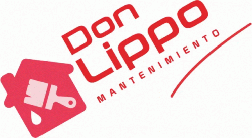 Don Lippo Maintenance Logo with House and Paint Brush