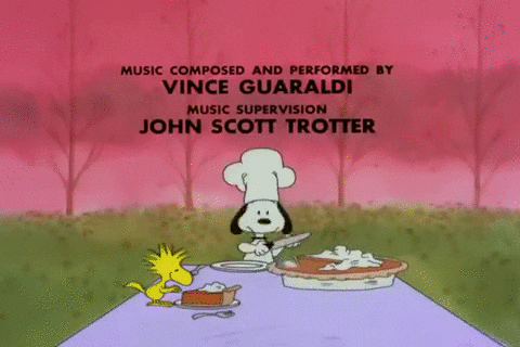 Don Lusk Peanuts Snoopy Thanksgiving GIF