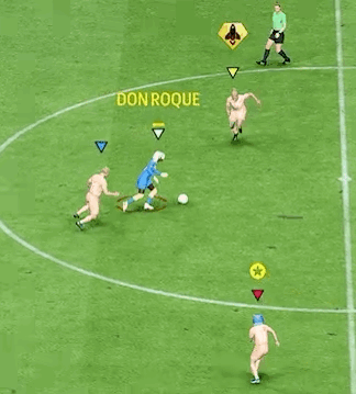 Don Roque In Center Of Soccer Game GIF