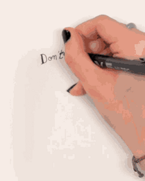 Don't Be Afraid Typography GIF