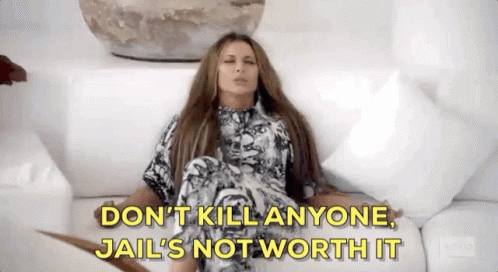 Don't Kill Anyone We're Not Worthy In Jail GIF