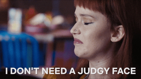 Don't Look Up Judgy Face GIF