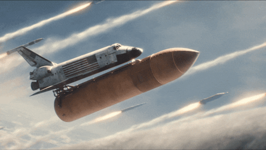 Don't Look Up Space Shuttle GIF