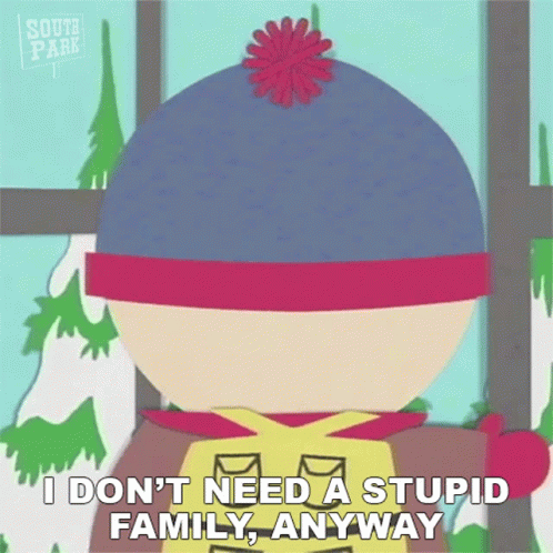 Don't Need A Stupid Family Anyway GIF