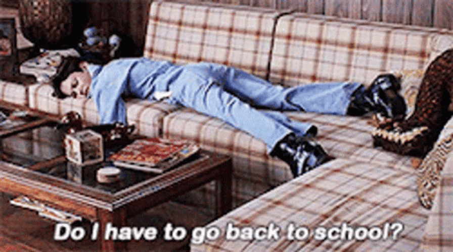 Don't Want Go Back To School GIF