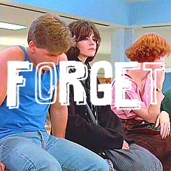 Don't You Forget About Me Three Person GIF