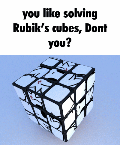 Don't You Like Solving Rubik's Cube GIF