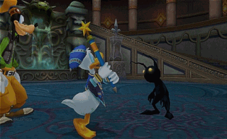 Donald Duck And Goofy Playing Video Game GIF
