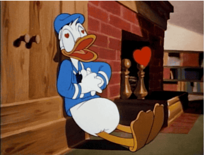 Donald Duck Beating Heart GIF