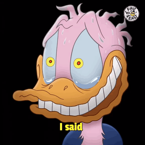 Donald Duck Cartoon Saying I Said