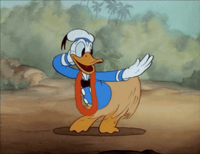 Donald Duck Dancing Funny Cartoon GIF