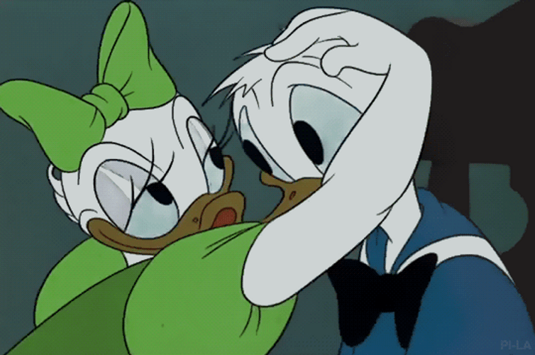 Donald Duck Disney Daisy Love Couple GIF