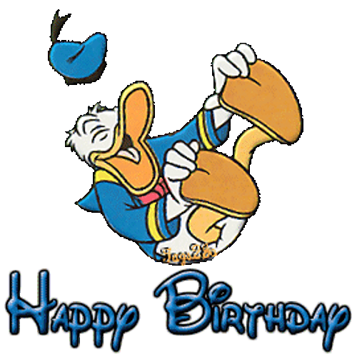 Donald Duck Disney Happy Birthday Lol Laughing GIF
