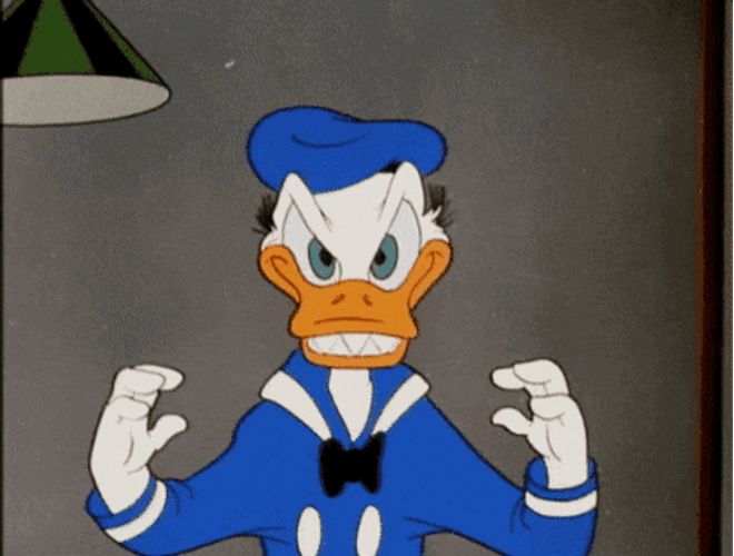  osluchtaigh Donald Duck Angry Gif