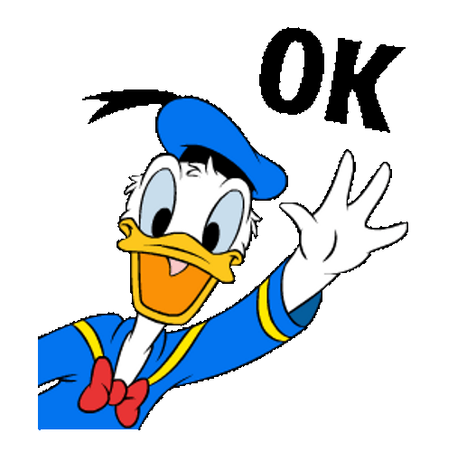 Donald Duck Disney Okay Waving GIF