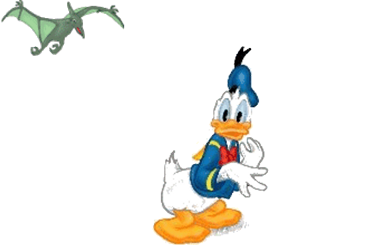 Donald Duck Disney Running Scared Bat GIF