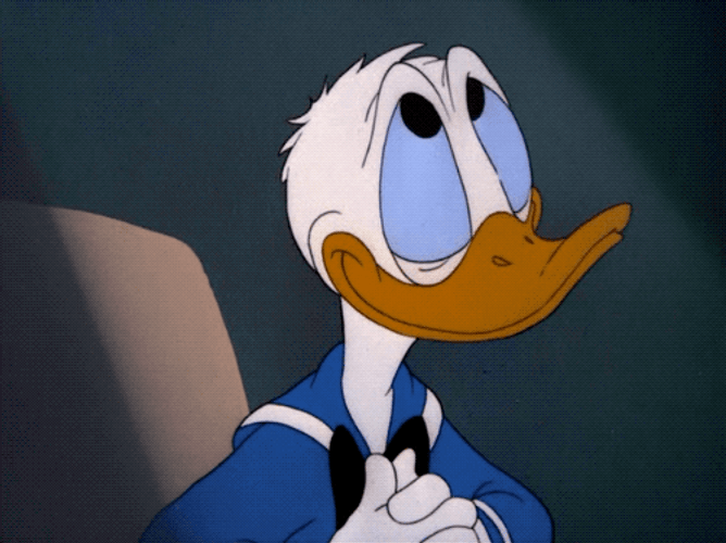Donald Duck Disney Shy Guilty GIF