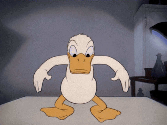 Donald Duck Disney Shy Naked Cover GIF