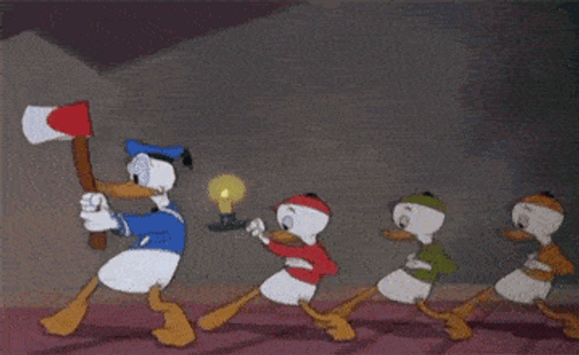 Donald Duck Disney Triplet Ducklings GIF