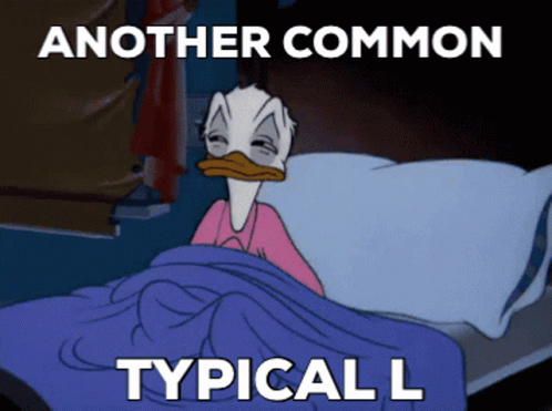 Donald Duck in Bed Another Common Typical