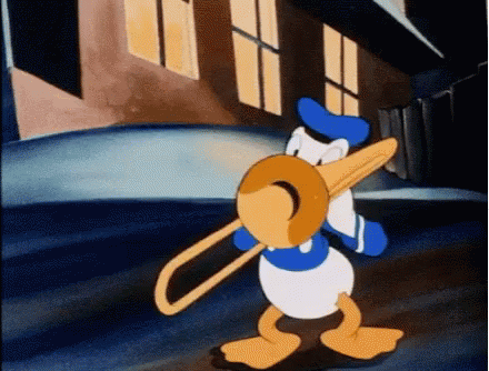 Donald Duck Sad Trombone Performance GIF