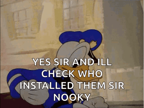 Donald Duck Saying Yes Sir