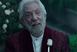 Donald Sutherland May The Odds Be In Your Favor GIF